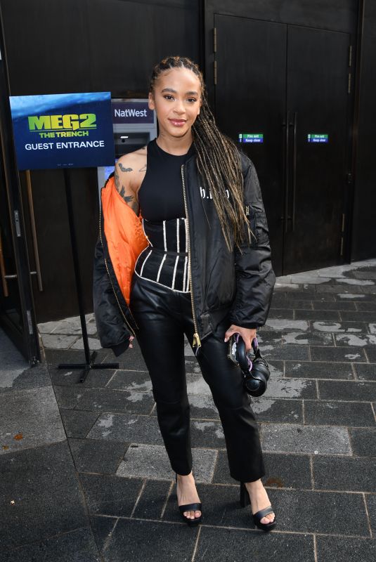 YINKA BOKINNI Arrives at Meg 2: The Trench Special Fan Screening in London 08/02/2023