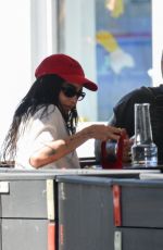 ZOE KRAVITZ Out for Dinner with a Friend in New York 08/23/2023