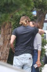 ZOE SALDANA and Marco Perego Out for Lunch in Santa Monica 08/14/2023