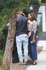 ZOE SALDANA and Marco Perego Out for Lunch in Santa Monica 08/14/2023