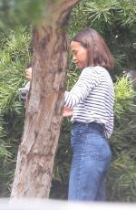 ZOE SALDANA and Marco Perego Out for Lunch in Santa Monica 08/14/2023