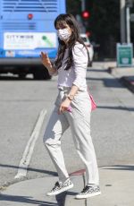 ZOOEY DESCHANEL Arrives at Brentwood Country Mart 08/04/2023