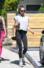 ALESSANDRA AMBROSIO Heading to a Gym in Beverly Hills 09/12/2023