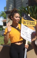 ALEXANDRA SHIPP at SAG Strike at Paramount Studios in Hollywood 09/08/2023