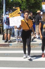 ALEXANDRA SHIPP at SAG Strike at Paramount Studios in Hollywood 09/08/2023