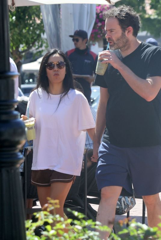 ALI WONG and Bill Hader Out for Smoothie at Erewhon Market in Los Angeles 09/07/2023