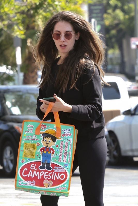 ALISON BRIE Out Grocery Shopping in Los Feliz 09/26/2023