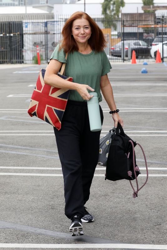 ALYSON HANNIGAN Arrives at Dancing with the Stars Set in Los Angeles 09/15/2023