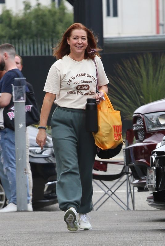 ALYSON HANNIGAN Leaves Dance Studio in Hollywood 09/16/2023