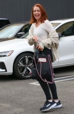 ALYSON HANNIGAN Leaves Dancing With The Stars Rehearsal Studio in Los Angeles 09/29/2023
