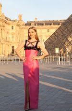 AMANDA SEYFRIED at Lancome x Louvre Photocall at Paris Fashion Week 09/26/2023
