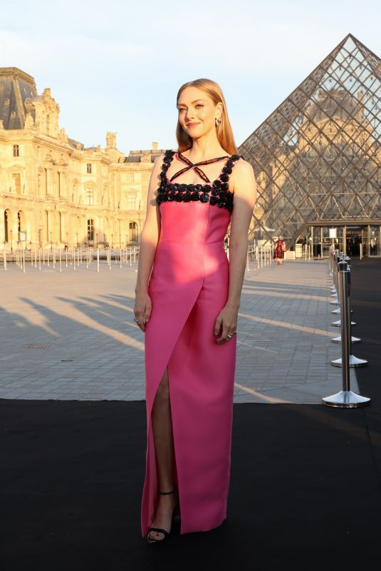 AMANDA SEYFRIED at Lancome x Louvre Photocall at Paris Fashion Week 09/26/2023