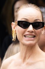 AMBER VALLETTA Arrives at Fendi Spring/Summer 2024 Fashion Show in Milan 09/20/2023