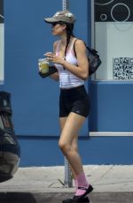 AMELIA HAMLIN Out for a Matcha Drink from Community Good on Melrose 09/05/2023