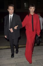AMY JACKSON Arrives at Perfect Magazine X Valentine Party at London Fashion Week 09/18/2023