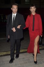 AMY JACKSON Arrives at Perfect Magazine X Valentine Party at London Fashion Week 09/18/2023