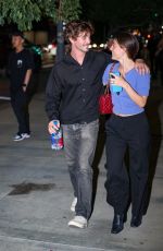 ANA CORRIGAN and Logan Lerman Leaves Largo at Coronet in West Hollywood 09/15/2023