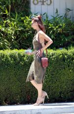 ANGELA SARAFYAN Arrives at San Vicente Bungalows in West Hollywood 09/02/2023