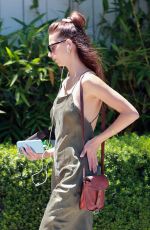ANGELA SARAFYAN Arrives at San Vicente Bungalows in West Hollywood 09/02/2023