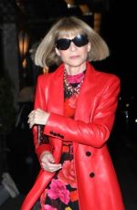 ANNA WINTOUR Out for Dinner in London 09/17/2023