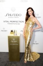 ANNE HATHAWAY at Shiseido Announces Anne Hathaway as New Vital Perfection Global Ambassador in New York 09/13/2023