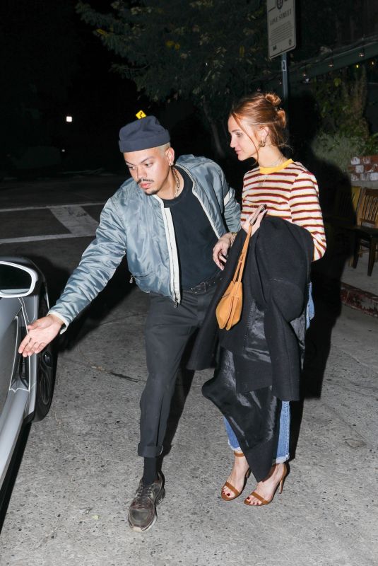 ASHLEE SIMPSON and Evan Ross Night Out in Brentwood 09/18/2023