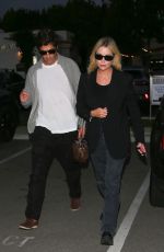 ASHLEY BENSON and Brandon Davis Out for Dinner Date at Lucky