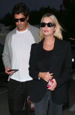 ASHLEY BENSON and Brandon Davis Out for Dinner Date at Lucky
