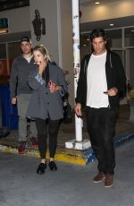 ASHLEY BENSON and Brandon Davis Out for Dinner with a Friend at Sushi Park in West Hollywood 09/14/2023