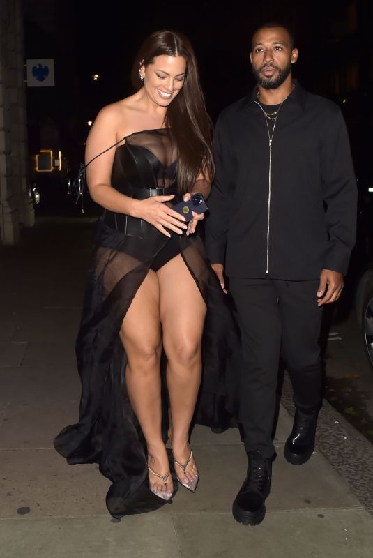 ASHLEY GRAHAM Arrives at Perfect Magazine X Valentine Party at London Fashion Week 09/18/2023