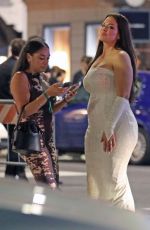 ASHLEY GRAHAM Out with a Friend after Moncler Show at Milan Fashion Week 09/20/2023