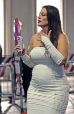 ASHLEY GRAHAM Out with a Friend after Moncler Show at Milan Fashion Week 09/20/2023