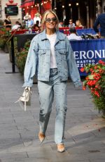 ASHLEY ROBERTS in Double DeLeaves Heart Radio in London 09/15/2023