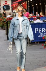 ASHLEY ROBERTS in Double DeLeaves Heart Radio in London 09/15/2023