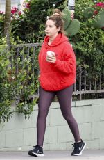 ASHLEY TISDALE Picking up Food from a Restaurant in Los Feliz 09/21/2023