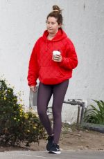 ASHLEY TISDALE Picking up Food from a Restaurant in Los Feliz 09/21/2023
