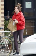 ASHLEY TISDALE Picking up Food from a Restaurant in Los Feliz 09/21/2023