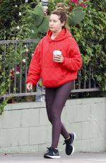 ASHLEY TISDALE Picking up Food from a Restaurant in Los Feliz 09/21/2023
