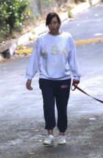AUBREY PLAZA Out with Her Dog in Los Feliz 09/04/2023