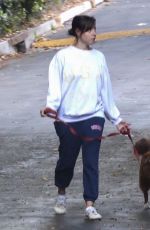 AUBREY PLAZA Out with Her Dog in Los Feliz 09/04/2023