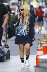AVRIL LAVIGNE Out Shopping in New York 09/07/2023