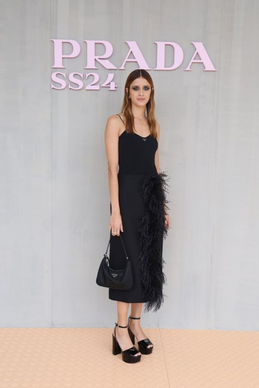BENEDETTA PORCAROLI at Prada Fashion Show at Milan Fashion Week 09/21/2023