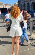 BLANCA BLANCO Out on Holidays in Rome 09/11/2023