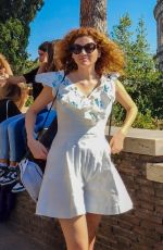 BLANCA BLANCO Out on Holidays in Rome 09/11/2023