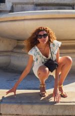 BLANCA BLANCO Out on Holidays in Rome 09/11/2023