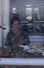 BROOKE BURKE on a Lunch Date with a Friend in Malibu 08/30/2023