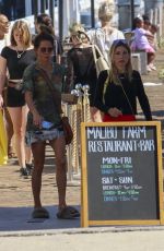 BROOKE BURKE on a Lunch Date with a Friend in Malibu 08/30/2023