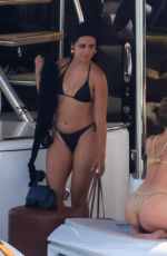 CAMILA CABELLO in a Black Bikini with Friends on a Yacht in Miami 09/02/2023