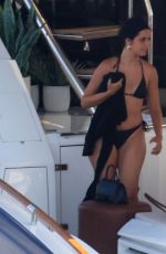 CAMILA CABELLO in a Black Bikini with Friends on a Yacht in Miami 09/02/2023