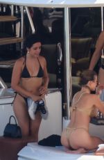 CAMILA CABELLO in a Black Bikini with Friends on a Yacht in Miami 09/02/2023